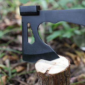 KHU Hacha Supervivencia Hacha leña Tomahawk Hacha Bushcraft Hacha de camping - Con Funda para Caza, Pesca, Camping, Outdoor, Supervivencia y Bushcraft