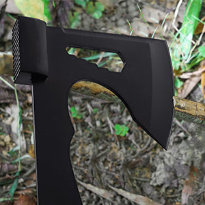 KHU Hacha Supervivencia Hacha leña Tomahawk Hacha Bushcraft Hacha de camping - Con Funda para Caza, Pesca, Camping, Outdoor, Supervivencia y Bushcraft