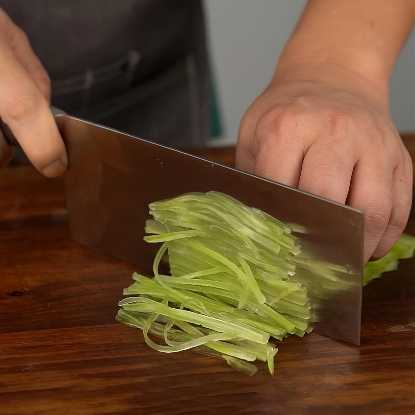 SHI BA ZI ZUO Meat and Vegetable Cleaver Knife,Professional Kitchen Knife with Ergonomic Stainless Steel Handle