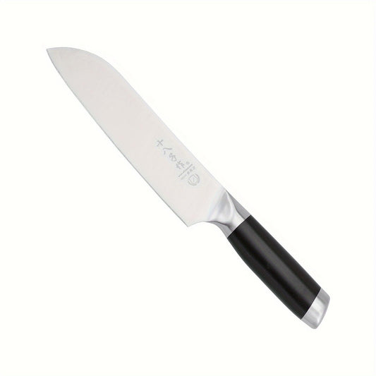 SHI BA ZI ZUO Santoku knife 18 cm chef's knife Sharp kitchen knife made of 40Cr13MoV stainless steel with ergonomic handle